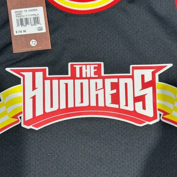 The Hundreds Black Basketball Jersey Size L MSRP $150 Mitchell & Ness NWT - Picture 2 of 7